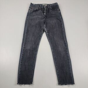 Levi's Women's Gray Washed Straight-Leg Jeans